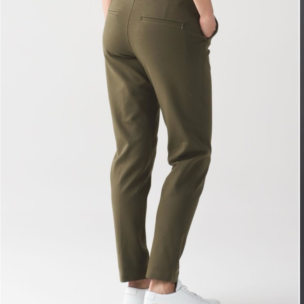 Olive Green Women's Pants - Picture 5 of 6